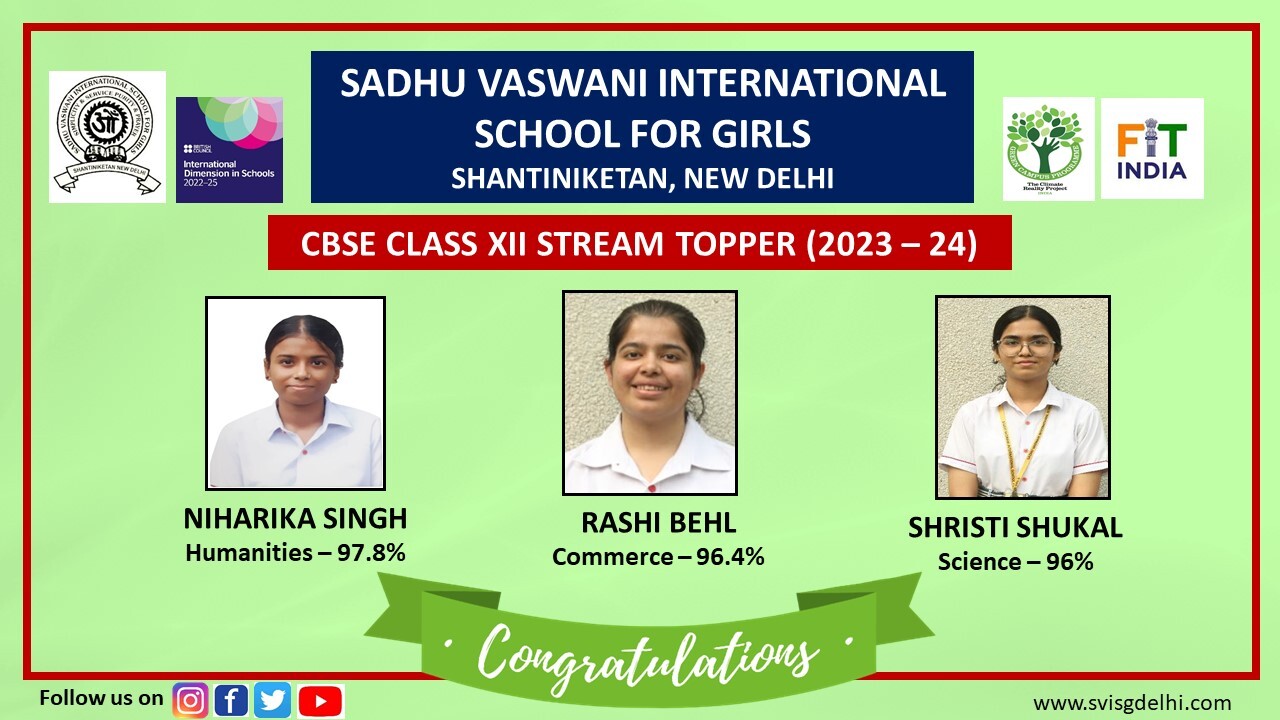 SADHU VASWANI INTERNATIONAL SCHOOL FOR GIRLS