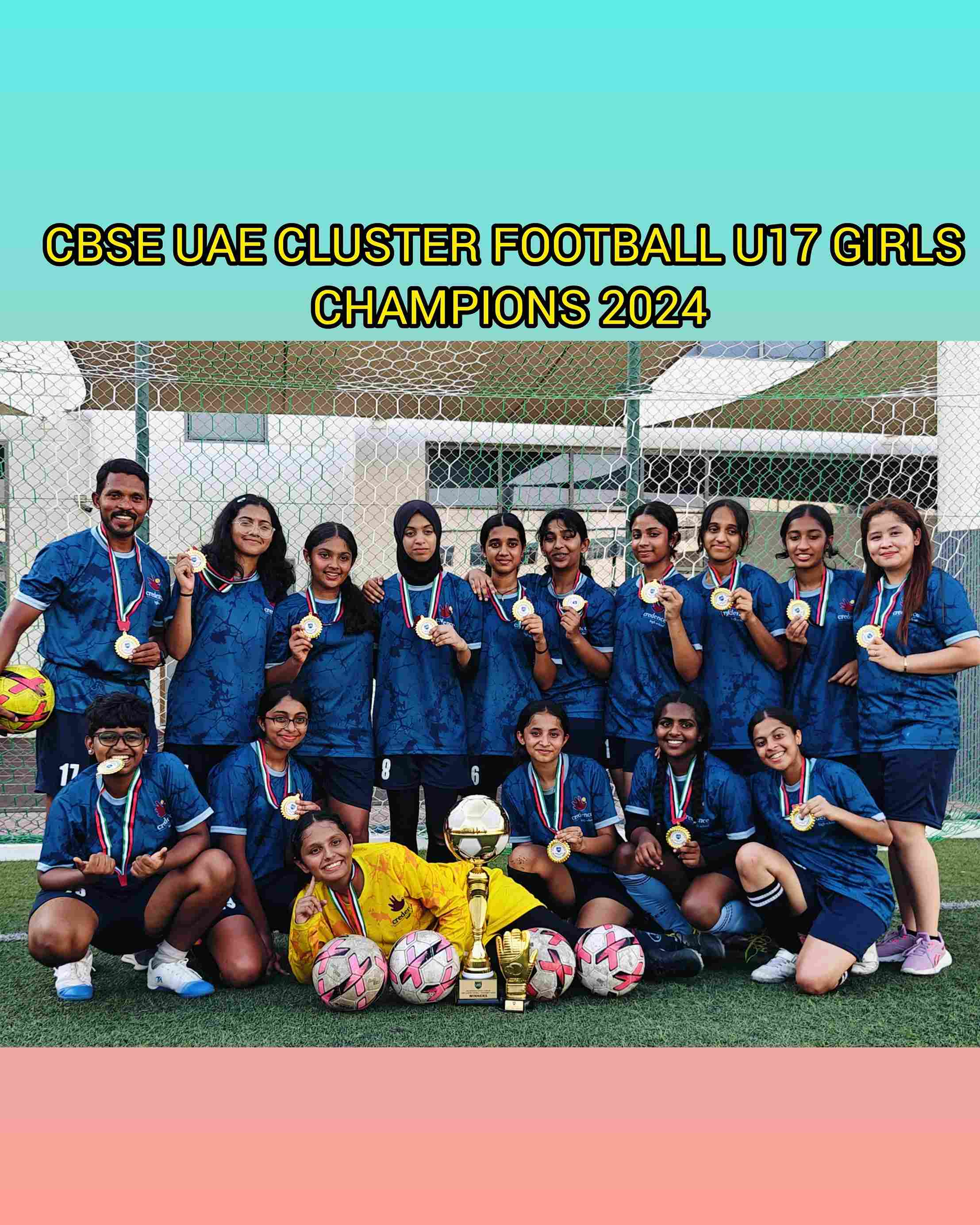 U-17 Girls Football Champions