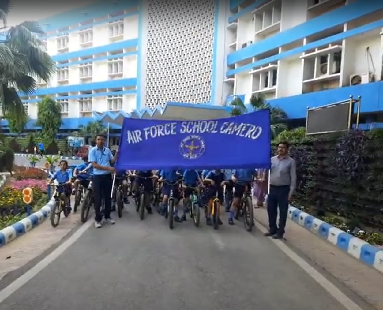 Earth day celebration with cyclothon