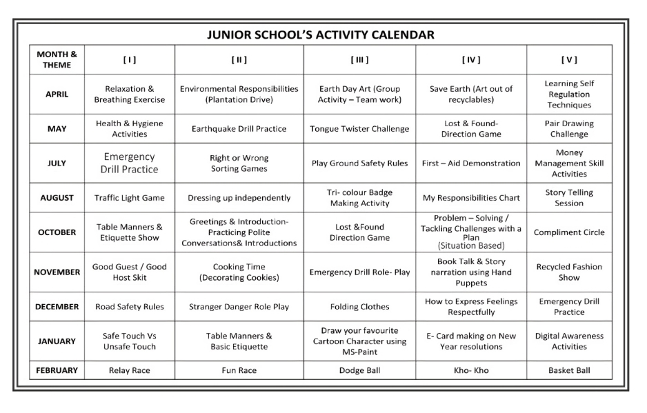 kindergarten activity