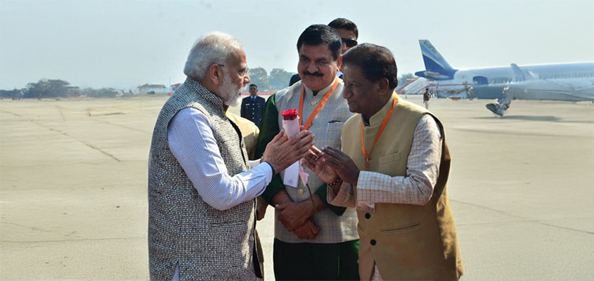 Welcoming Prime Minister