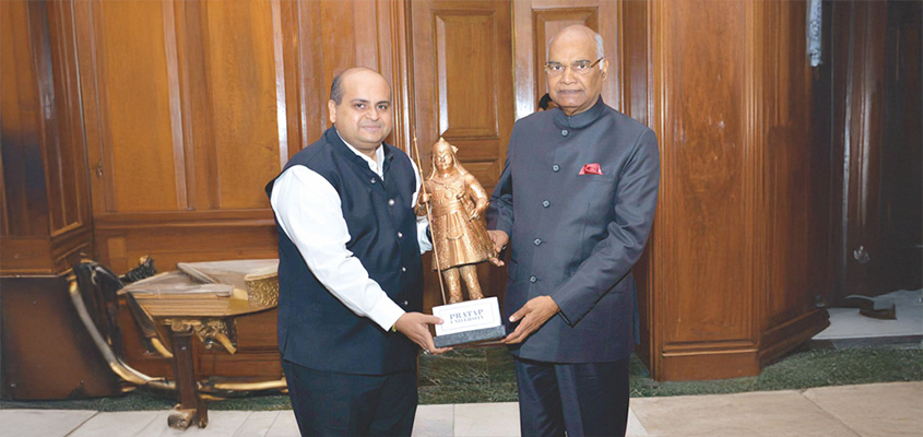 Chairman presenting memento