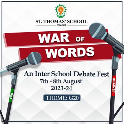 War of Words- An Inter School Debate Fest