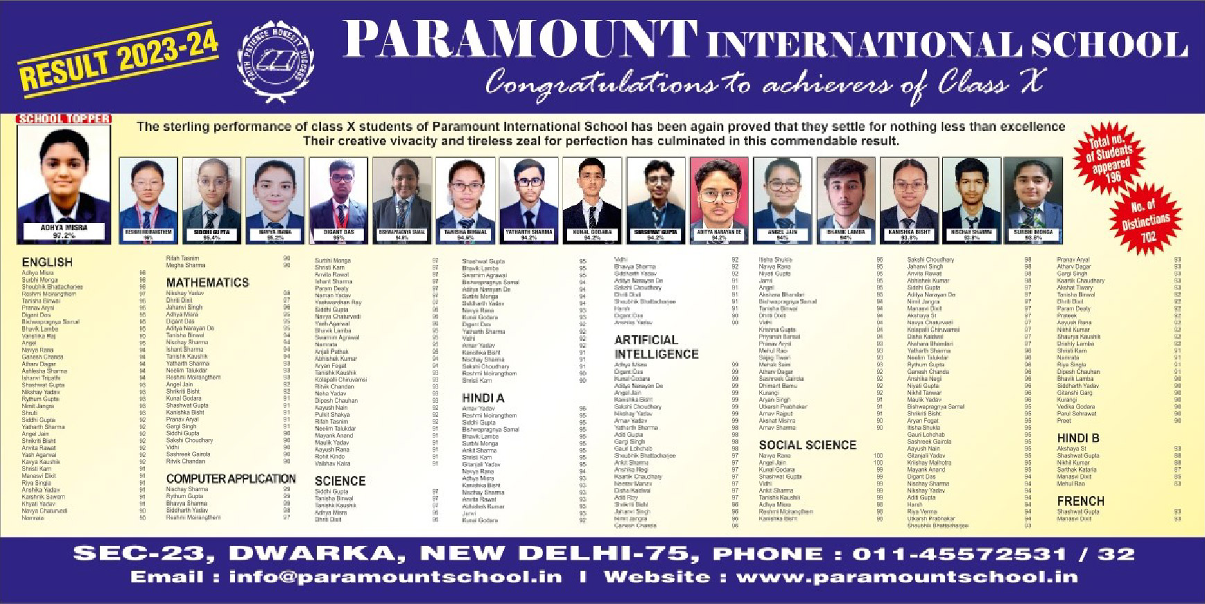 PARAMOUNT INTERNATIONAL SCHOOL