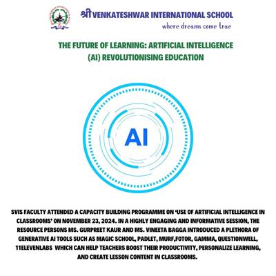 The Future of Learning: Artificial intelligence (AI) revolutionising Education