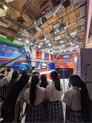 A Glimpse into the World of Media: Educational Visit to Noida’s Leading News Studios