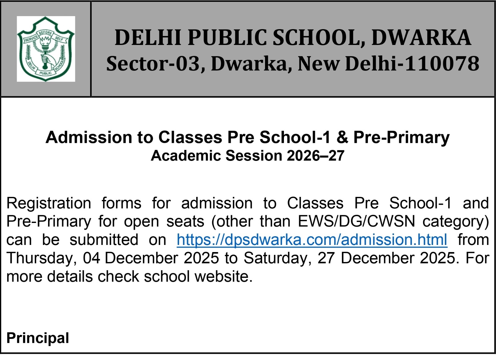 DELHI PUBLIC SCHOOL