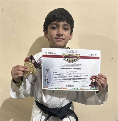 Young Karate Star Ayaansh Bisht Clinches Gold at International Champions!