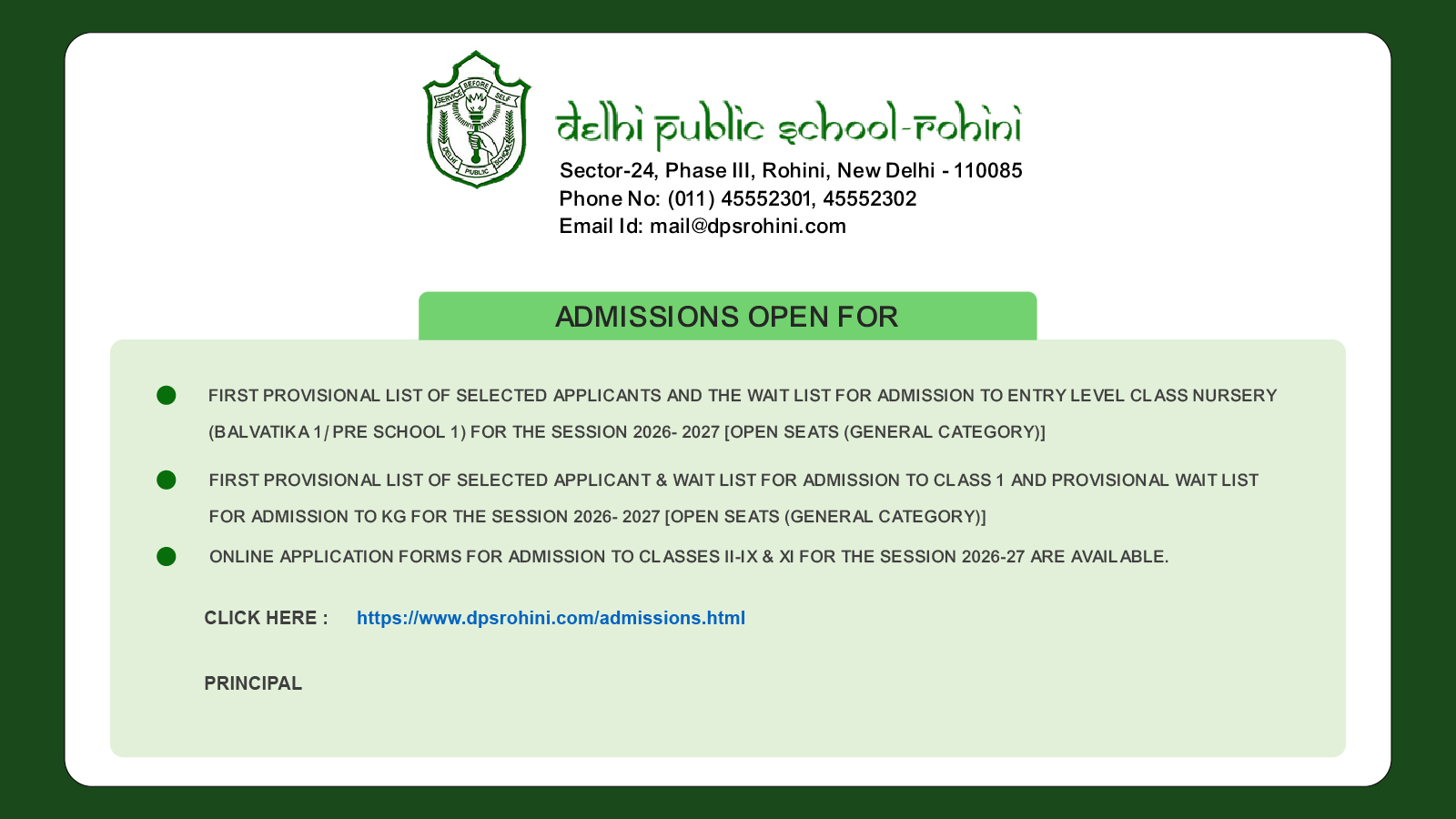 DELHI PUBLIC SCHOOL