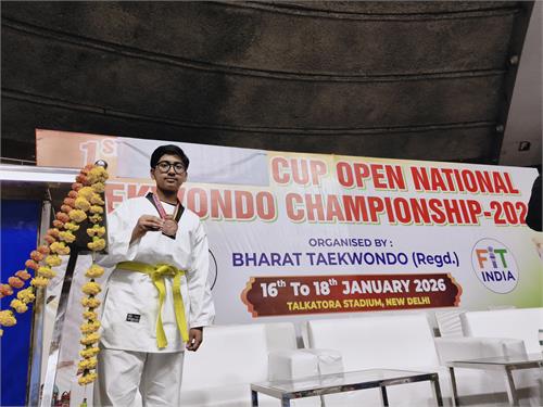 Vihan Chaturvedi Wins Bronze at Bharat Cup Taekwondo Open Nationals 2026