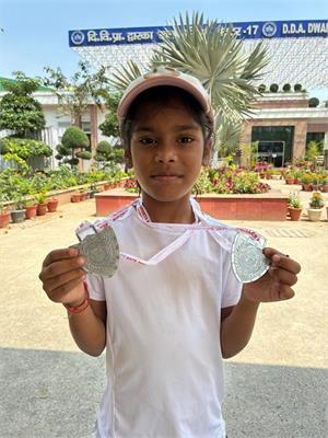 Aahana Gupta Shines with Double Silver at Roller Skate Race 2026
