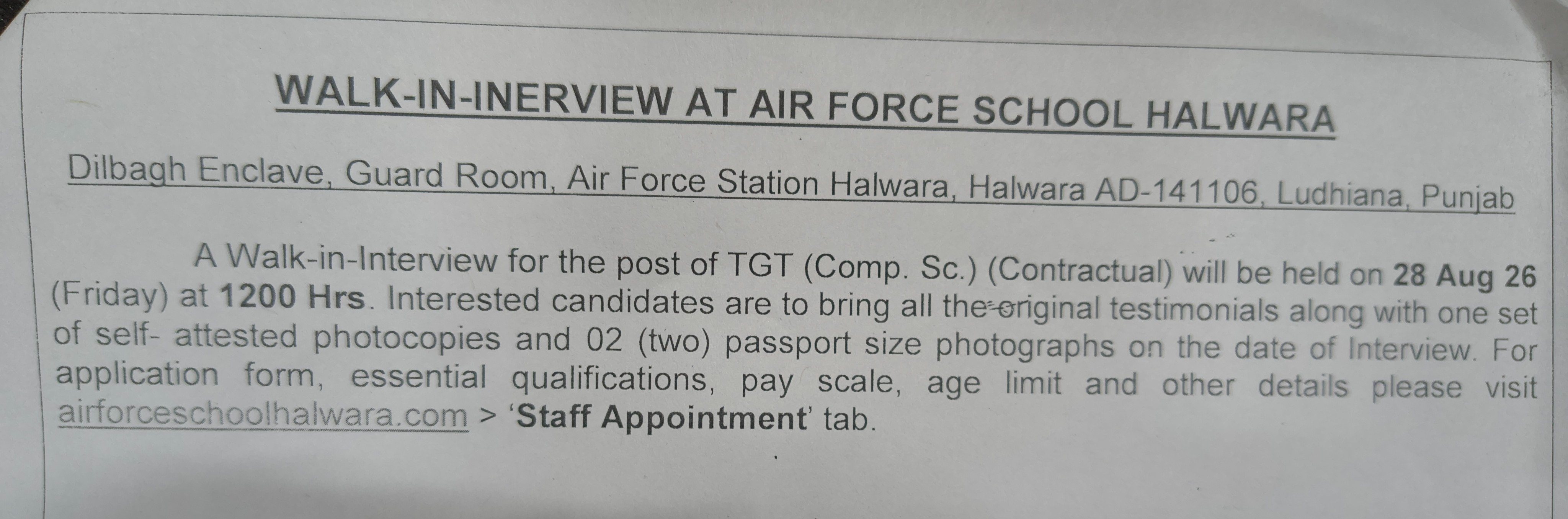 Air Force School