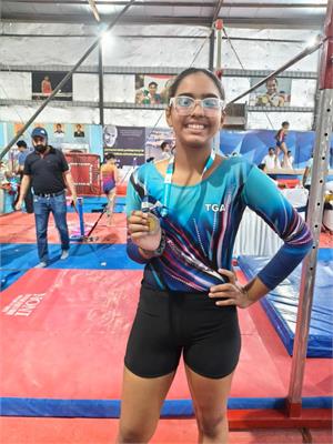 Aarini Guha Secures Silver at National-Level Gymnastics Championship