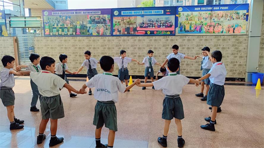 The cooperative challenge activity Class - 2A & 2B