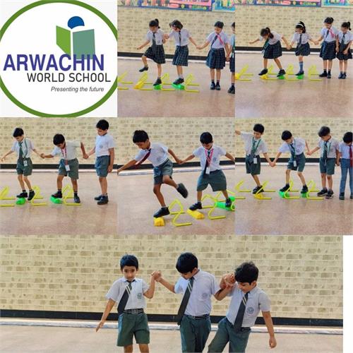 Balance chain challenge & toe clapping activity  Class -2A& 2B