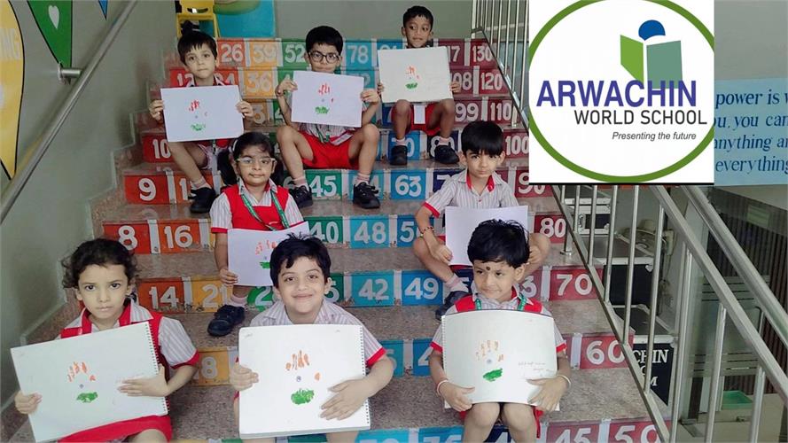 Independence Day Activity (Hand Printing) Class - Bal Vatika 2A