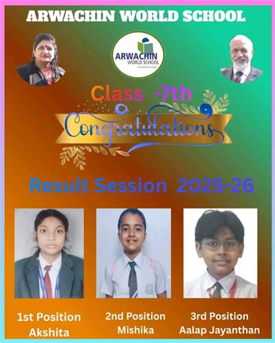 Result Declaration  Class - 6 & 7