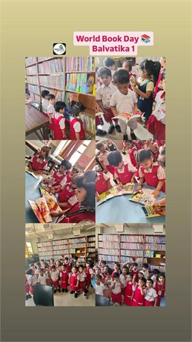 World Book Day- Visit to Library Classes- Balvatika 1 - II