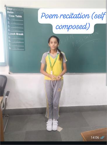 Class VII : Poem Recitation Activity