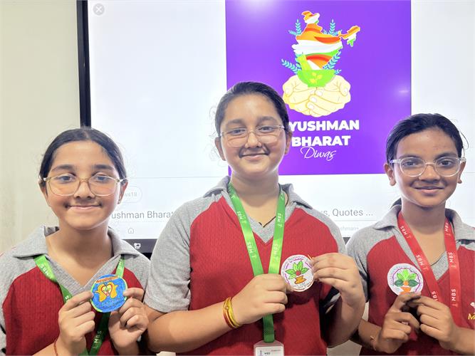 Class VI : Designing Ayushman Bharat Badge