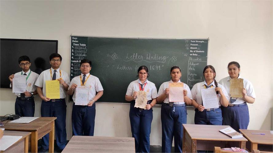 Class X- XII :Creative Letter Writing on “ Letters from 1699”