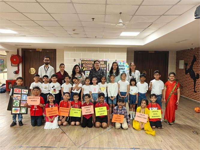 Green Time vs Screen Time- Special Assembly of Grade III-H