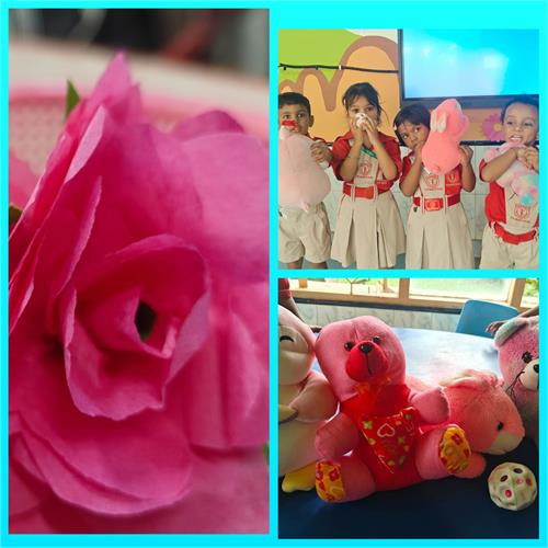 Pink colour day & Umbrella Dance Activity