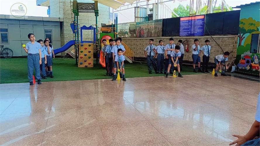 Cricket Fielding the Ace Fielder Activity  Class- 5 A