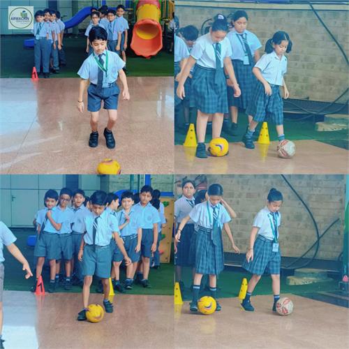 Football Dribble, Stop & Go Activity  Class - 3A & 3B