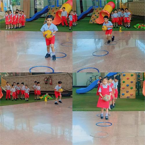 Ball pic and drop Activity  Class - Balvatika 2A &2B