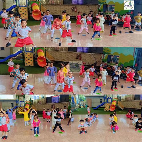 Jump and Land Activity  Class - Balvatika 1