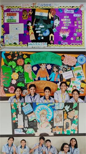 Inter-Class Board Decoration Competition Ignites National Pride
