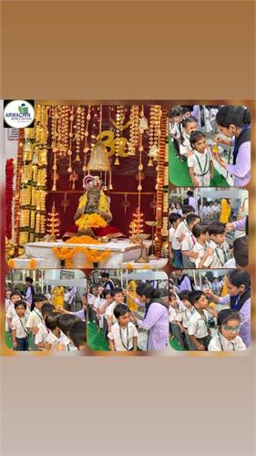 Seeking the blessings from Lord Ganesha