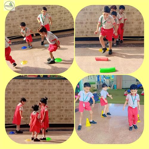 Hop in Shapes Activity  Balvatika 2A & Balvatika 2B