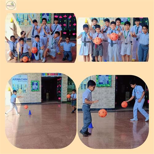 Handball- Bounce Pass Activity  Class - 4