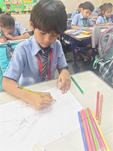 Clas I : Swachh Bharat poster making activity