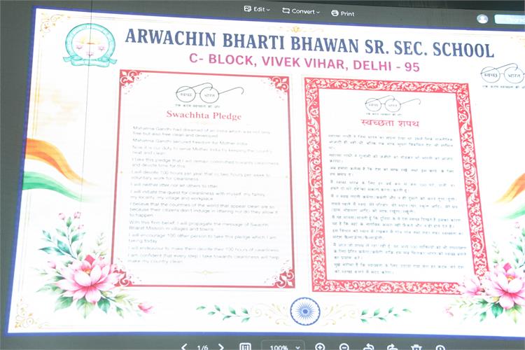 Swachhata, Gandhi Jayanti Assembly (01-10-2026)