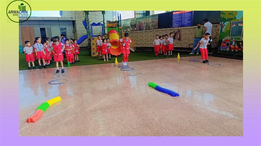 Alphabet Freeze and Move Activity  Class-  Balvatika 1