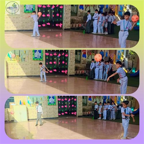Handball- Target shooting Activity  Class -4 A